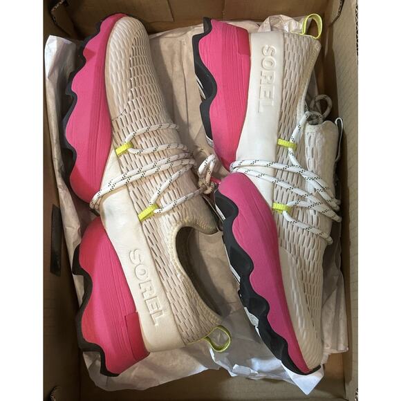 Sorel Kinetic Impact Lace Women’s Sneaker Shoes Natural Cactus Pink - Si - Picture 8 of 9